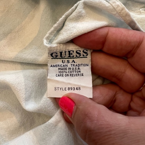 GUESS Vintage 80’s Men’s Button Down Long Sleeve Shirt, Size Large. - Picture 4 of 5